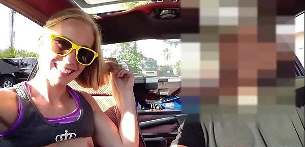 Blonde tries to sell car, sells herself